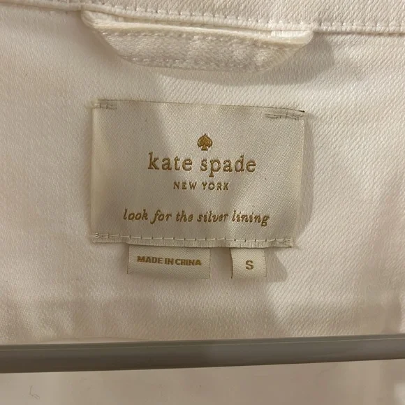 Kate Spade white Jean Jacket - Picture 9 of 11